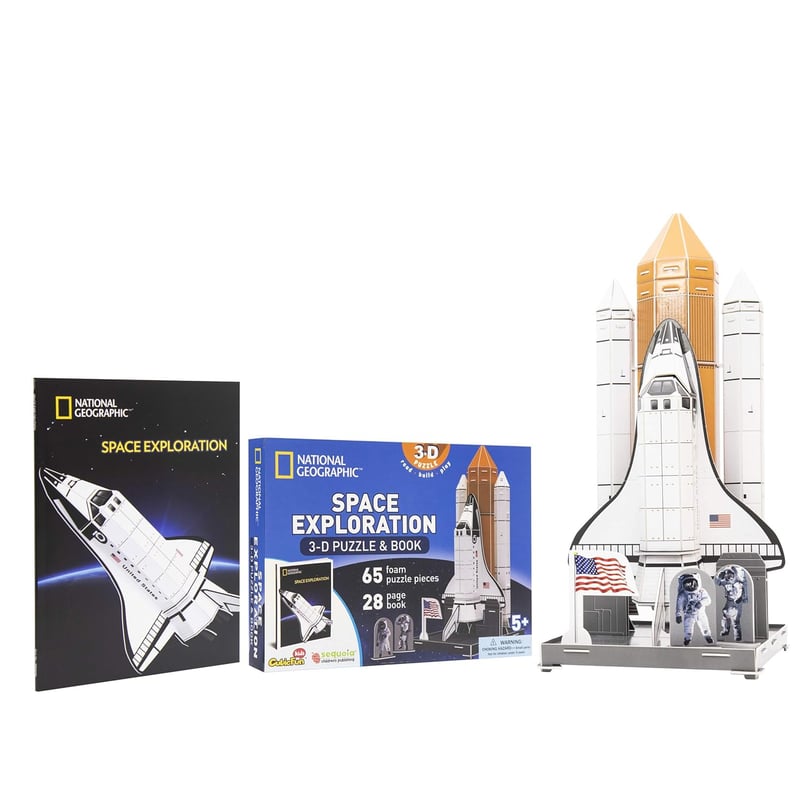 Space Exploration 3-D Puzzle with Book by National Geographic