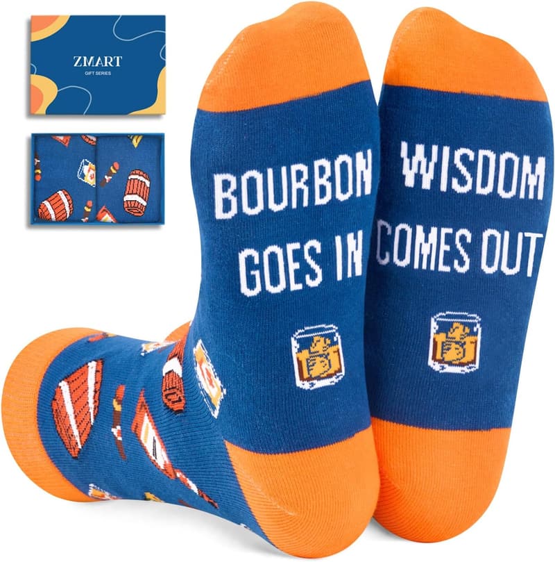 Bourbon Coffee Socks for Men – Fun Drink Lover's Gift