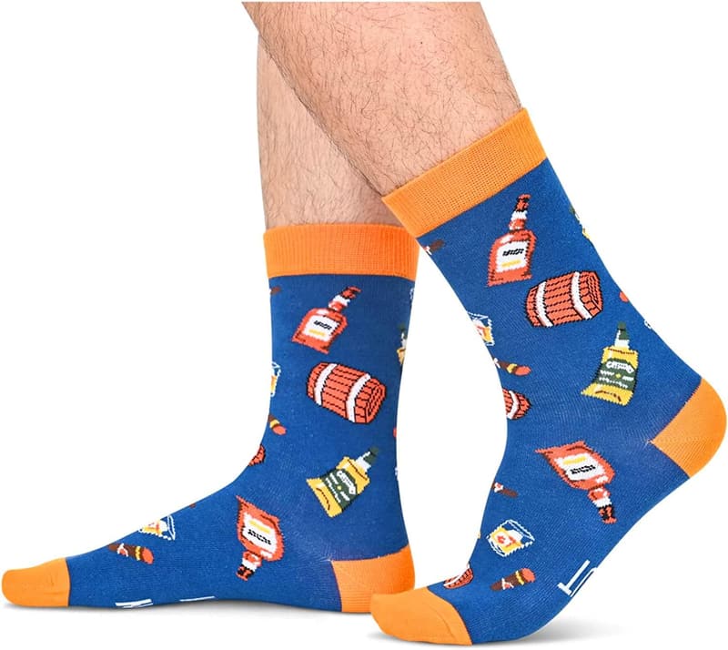 Bourbon Coffee Socks for Men – Fun Drink Lover's Gift