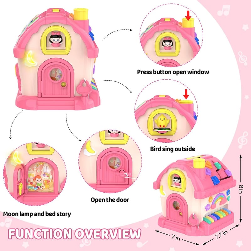 Musical 12-in-1 Montessori Learning House for Toddlers