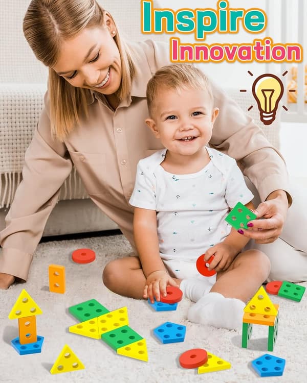 Educational Wooden Sensory Toys for Toddlers (Ages 1-4)