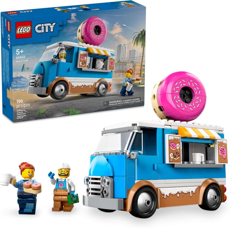 LEGO Donut Truck Building Toy for Kids, Ages 5+ - Birthday Gift