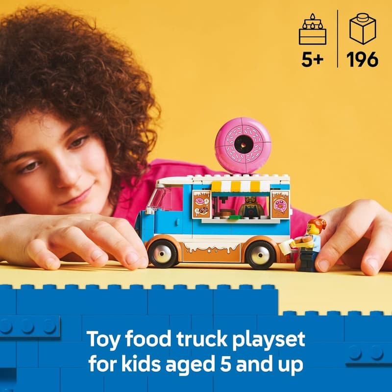 LEGO Donut Truck Building Toy for Kids, Ages 5+ - Birthday Gift