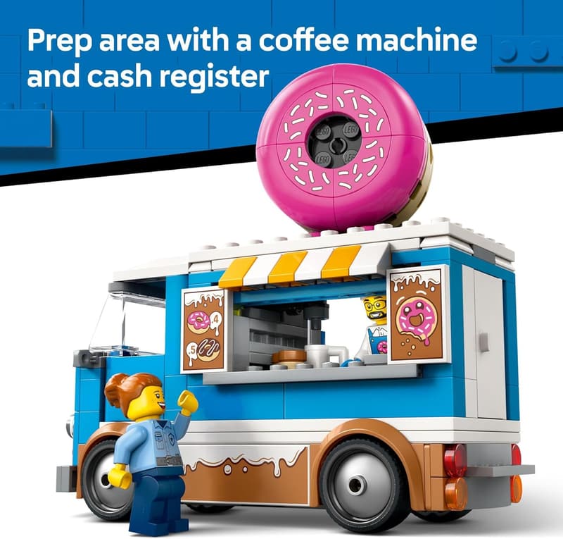 LEGO Donut Truck Building Toy for Kids, Ages 5+ - Birthday Gift