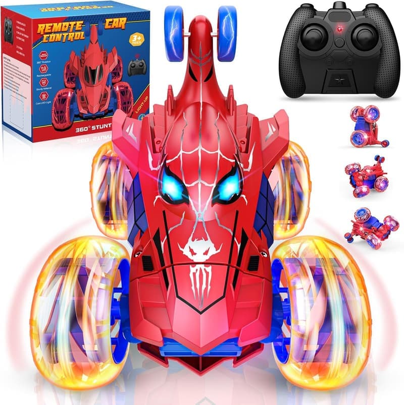Fast Stunt RC Car for Kids, 360° Rotation & 4WD - Birthday Gift