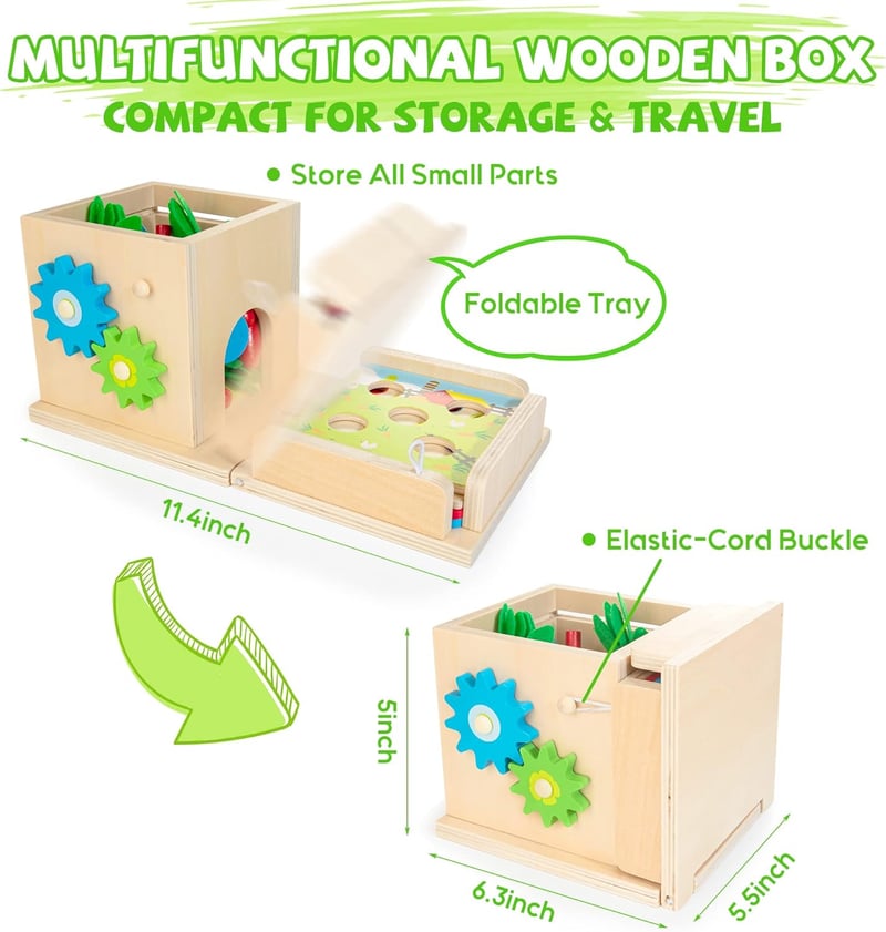8-in-1 Wooden Montessori Play Kit for Kids 12+ Months