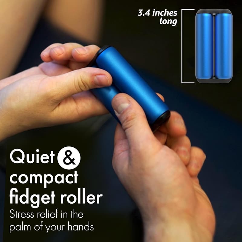 Handheld Fidget Toy for Adults - Aluminum Roller for Stress Relief