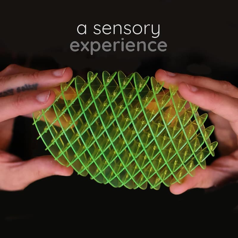Quiet Green Fidget Worm Toy for Kids and Adults