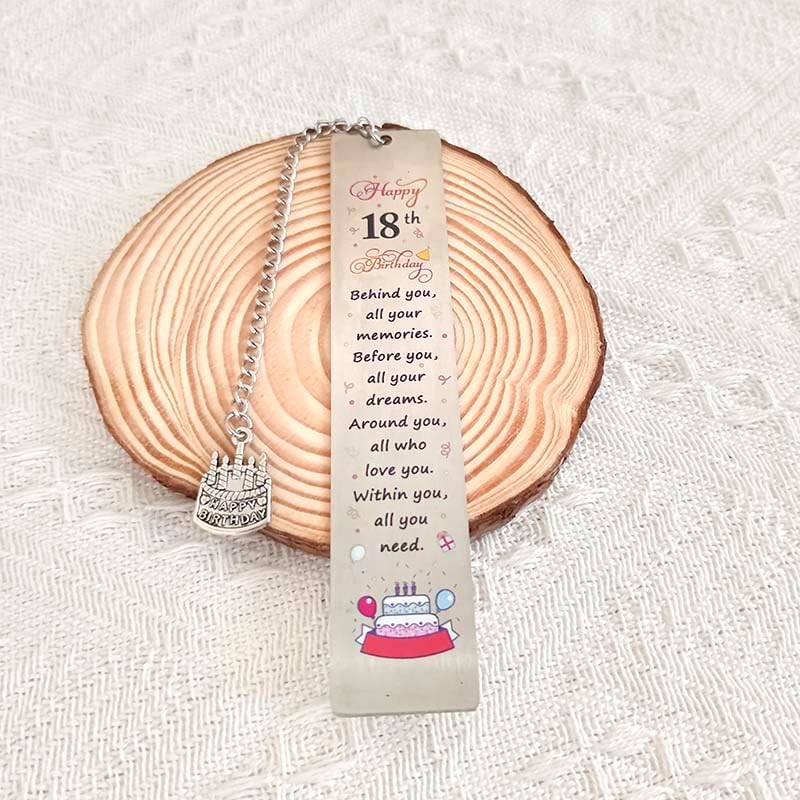 18th Birthday Gift Bookmark for Readers and Book Lovers