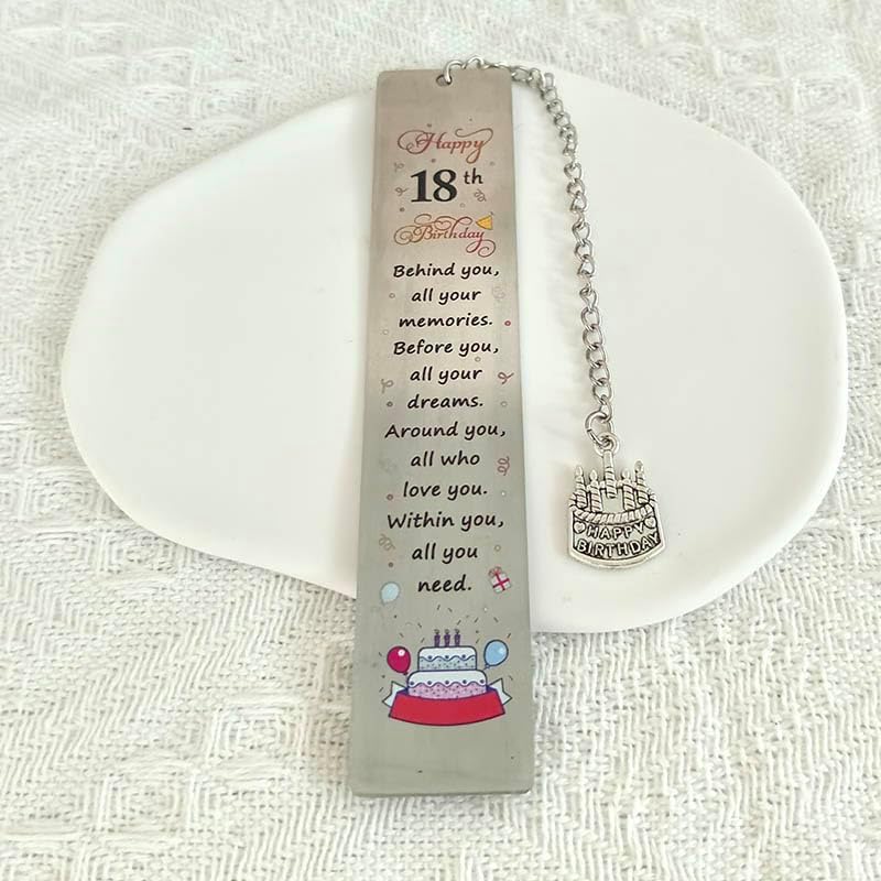 18th Birthday Gift Bookmark for Readers and Book Lovers