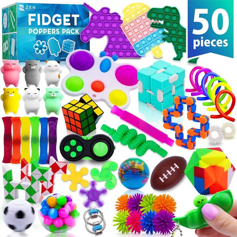 Fidget Toys Pack - 50 Sensory Stress Relief Toys for Kids