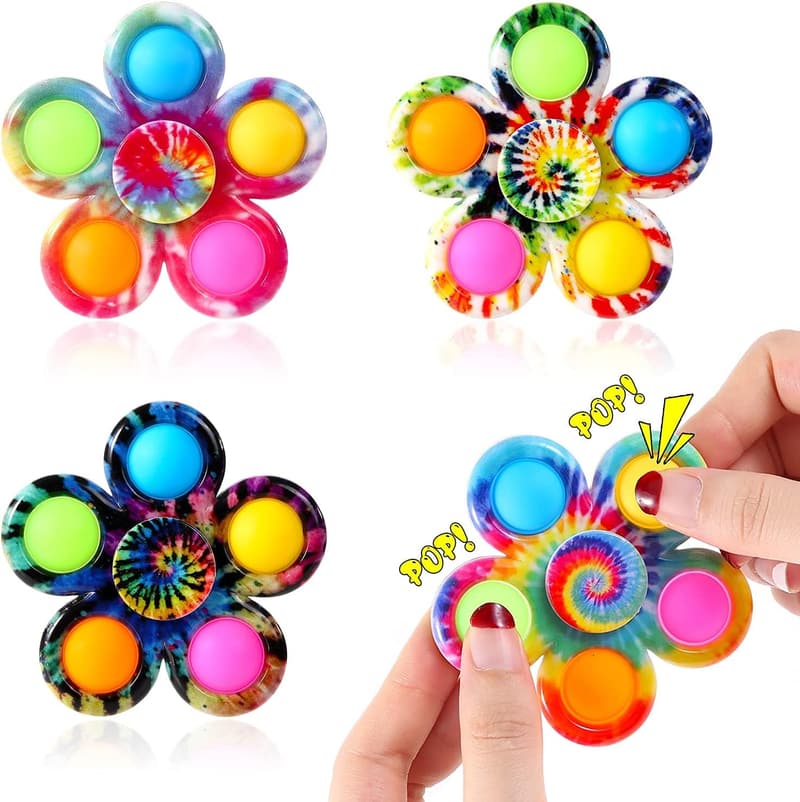 Fidget Spinner 4-Pack - Sensory Toys for Stress Relief