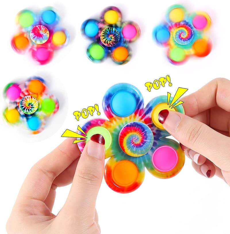 Fidget Spinner 4-Pack - Sensory Toys for Stress Relief