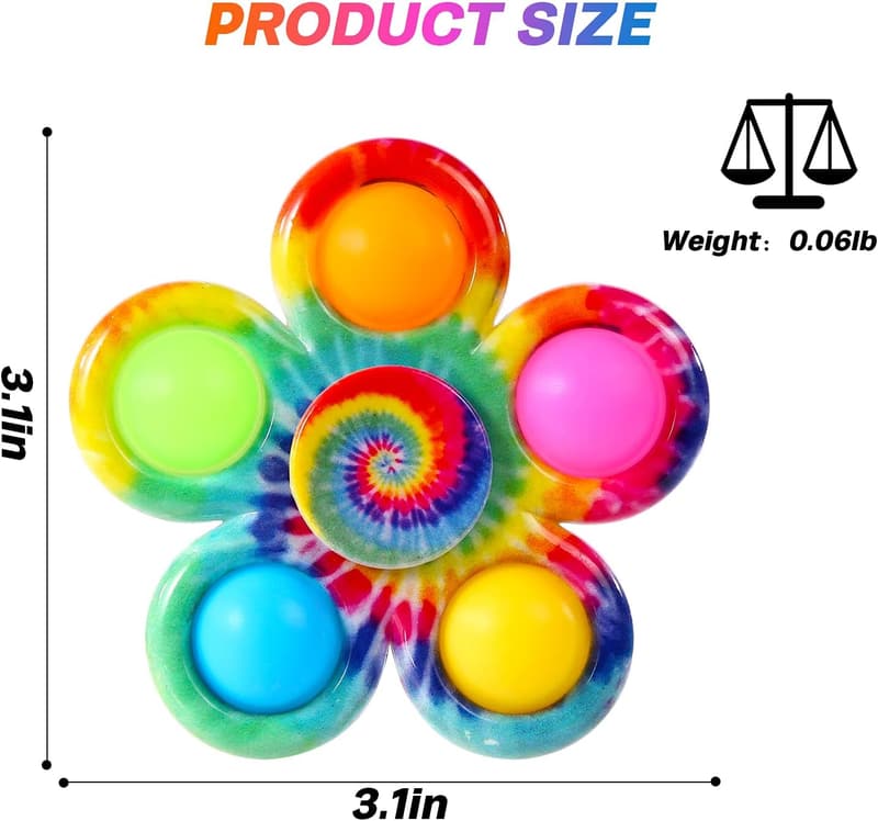 Fidget Spinner 4-Pack - Sensory Toys for Stress Relief