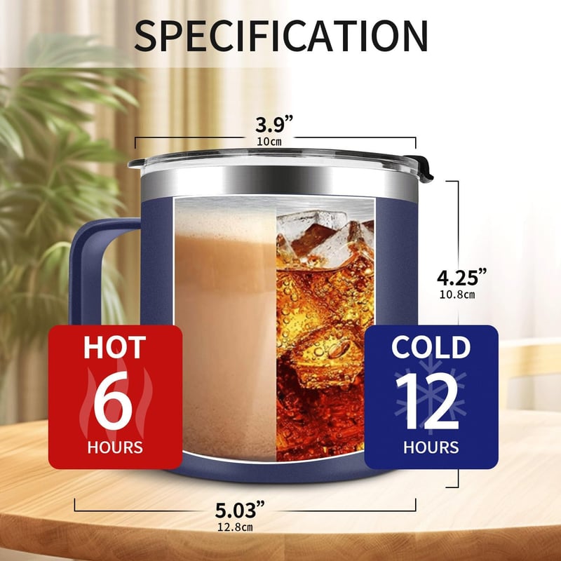Father's Day Gift: Funny 14oz Stainless Steel Mug for Stepdad