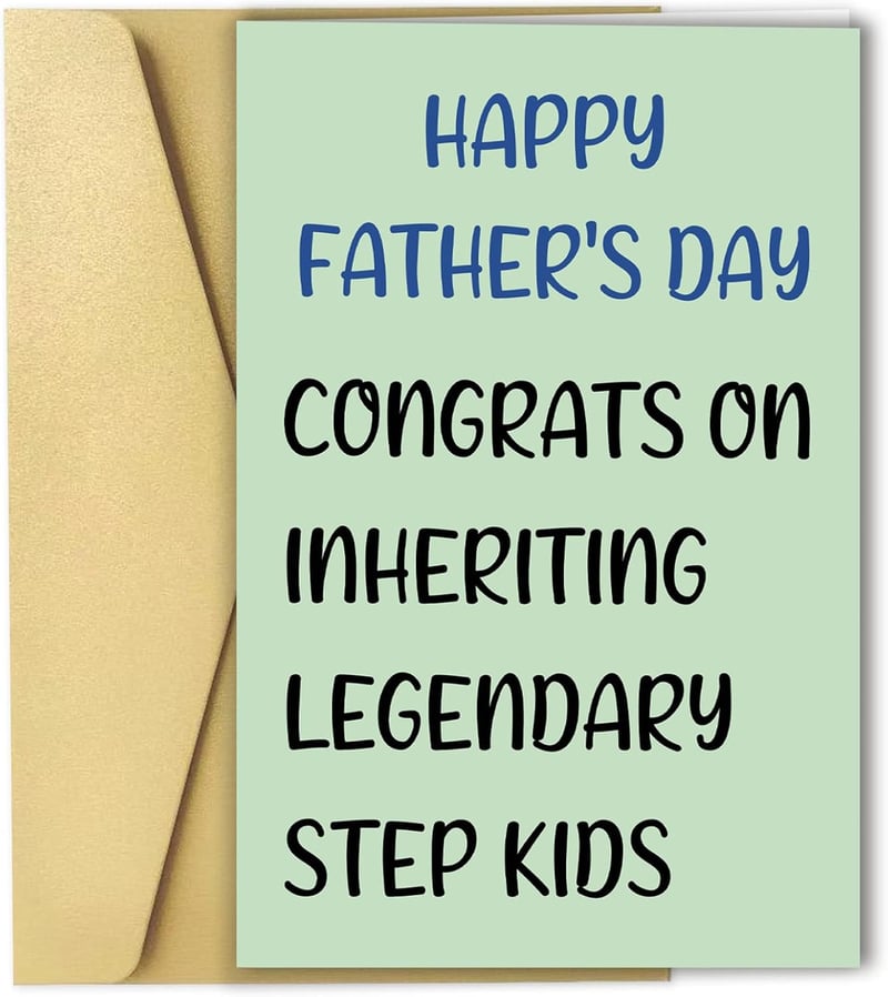 Happy Father's Day Card for Stepdad – Unique Gift Idea