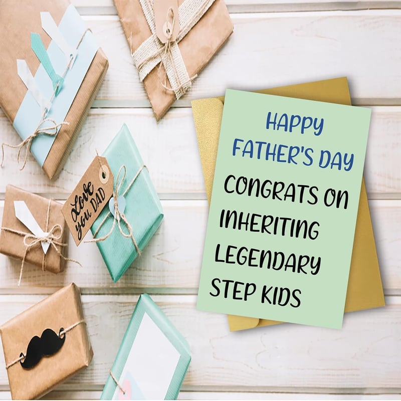 Happy Father's Day Card for Stepdad – Unique Gift Idea