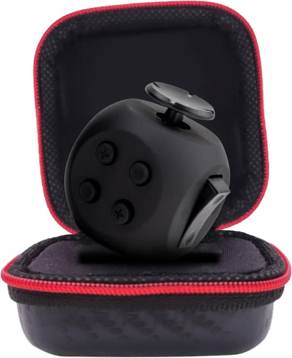 Fidget Cube for Stress Relief and Focus – Portable Toy (Midnight)