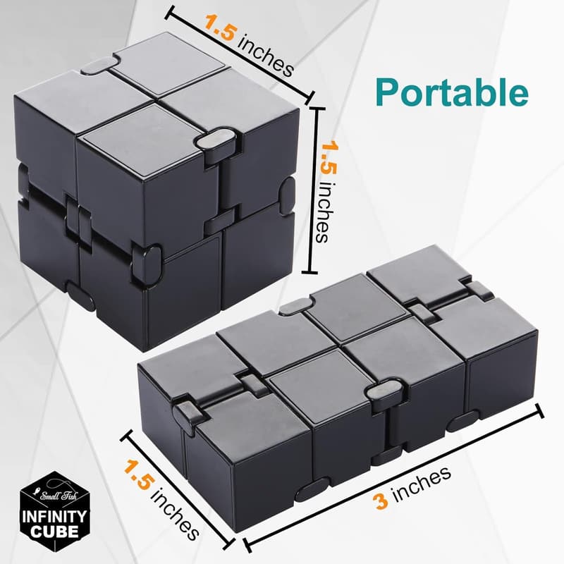 Infinity Cube Fidget Toy for Stress Relief – Mini EDC Gadget