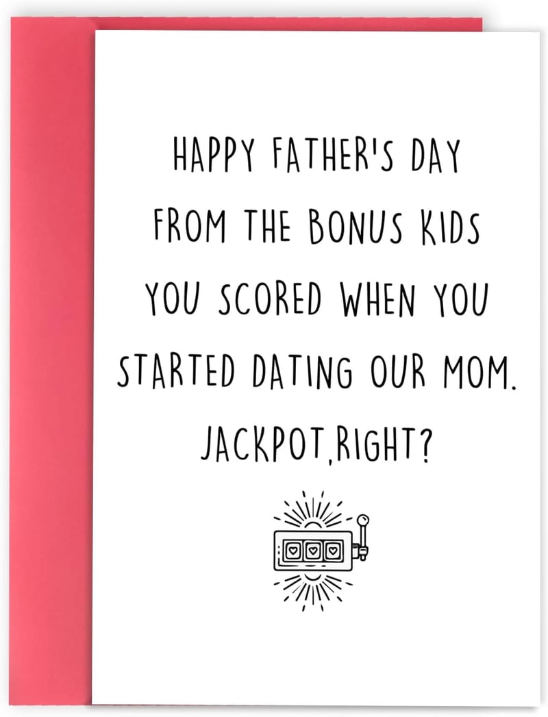 Funny Father's Day Card for Stepdad from Kids