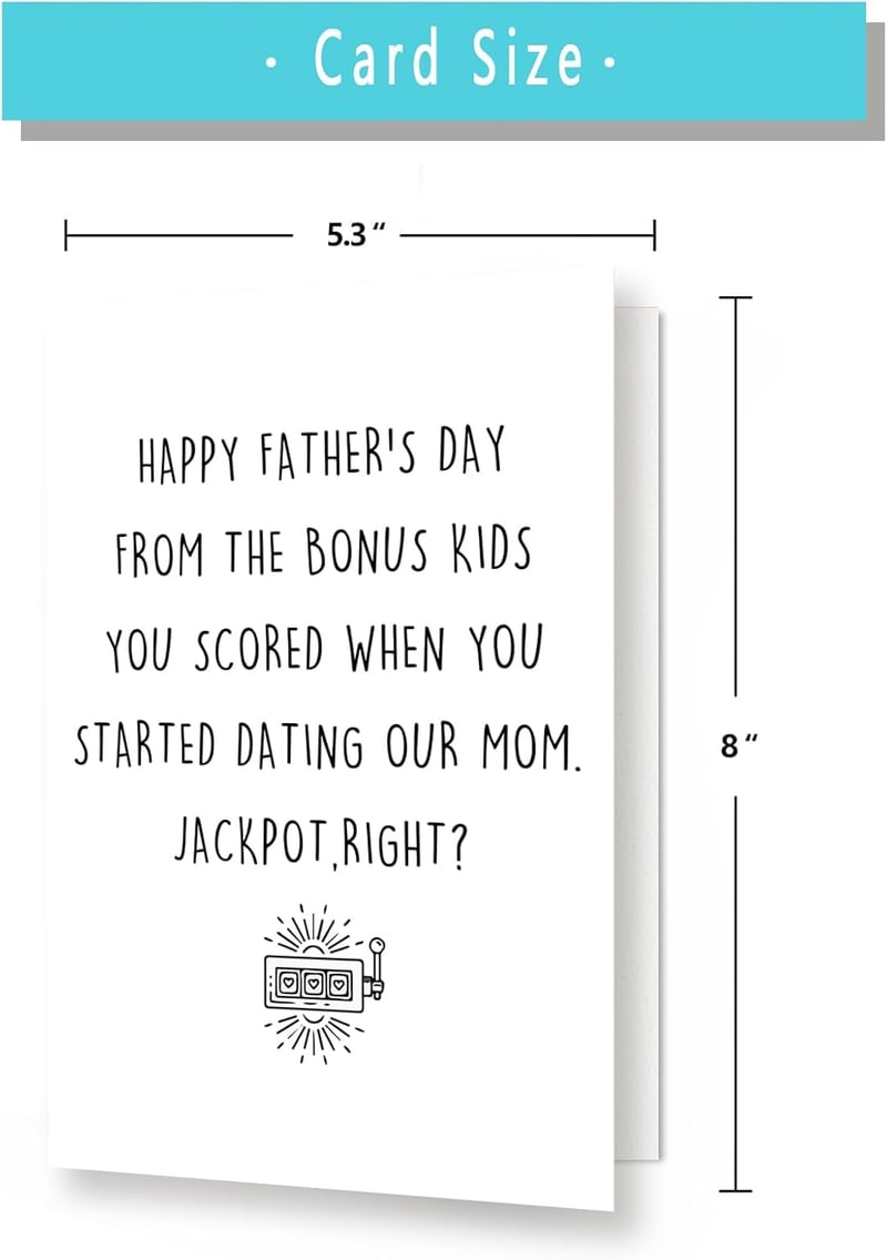 Funny Father's Day Card for Stepdad from Kids