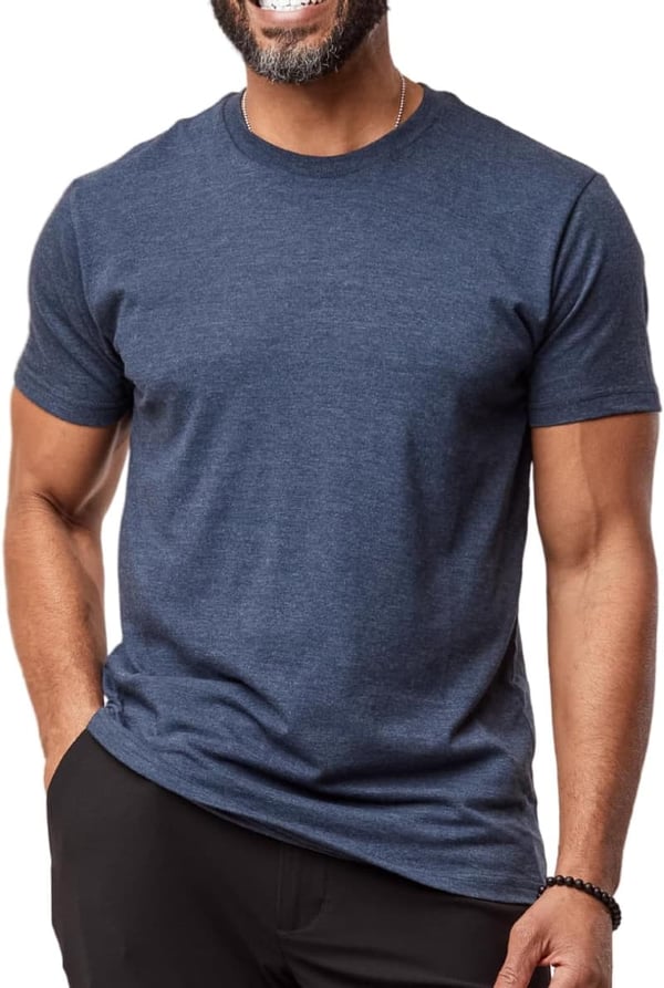 Men’s Soft Fitted Crew Neck T-Shirt - Premium Cotton Blend