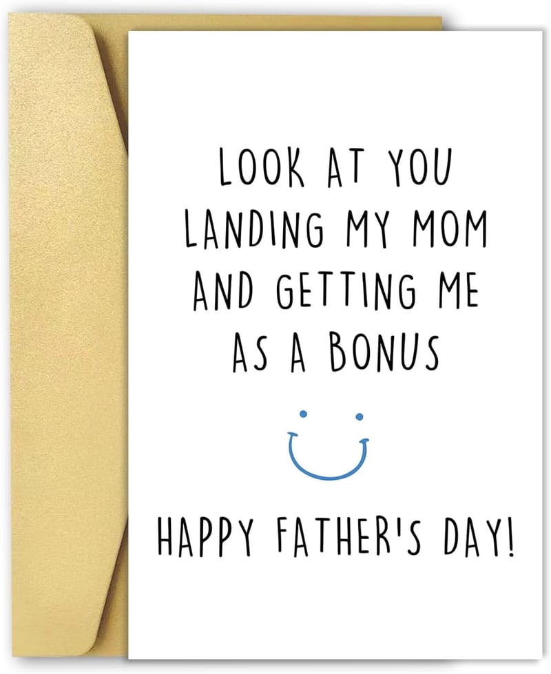 Funny Father's Day Card for Stepdad from Kids