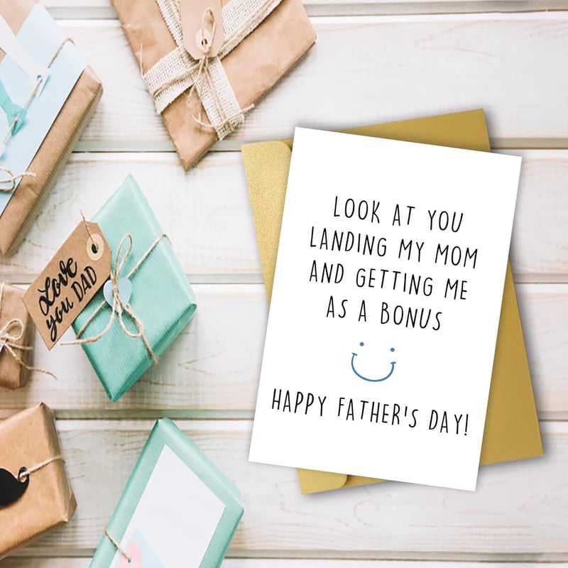 Funny Father's Day Card for Stepdad from Kids