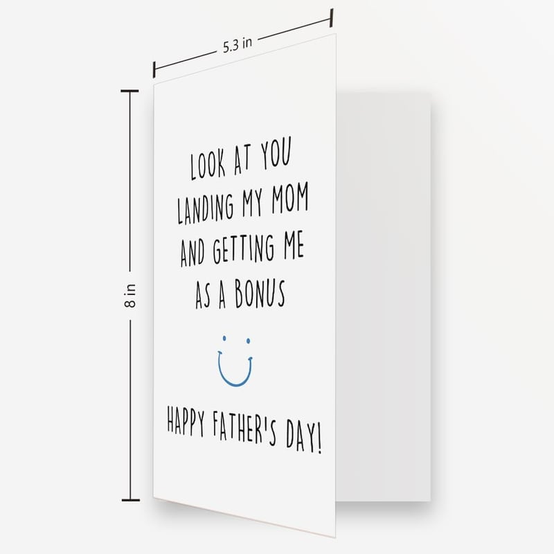 Funny Father's Day Card for Stepdad from Kids