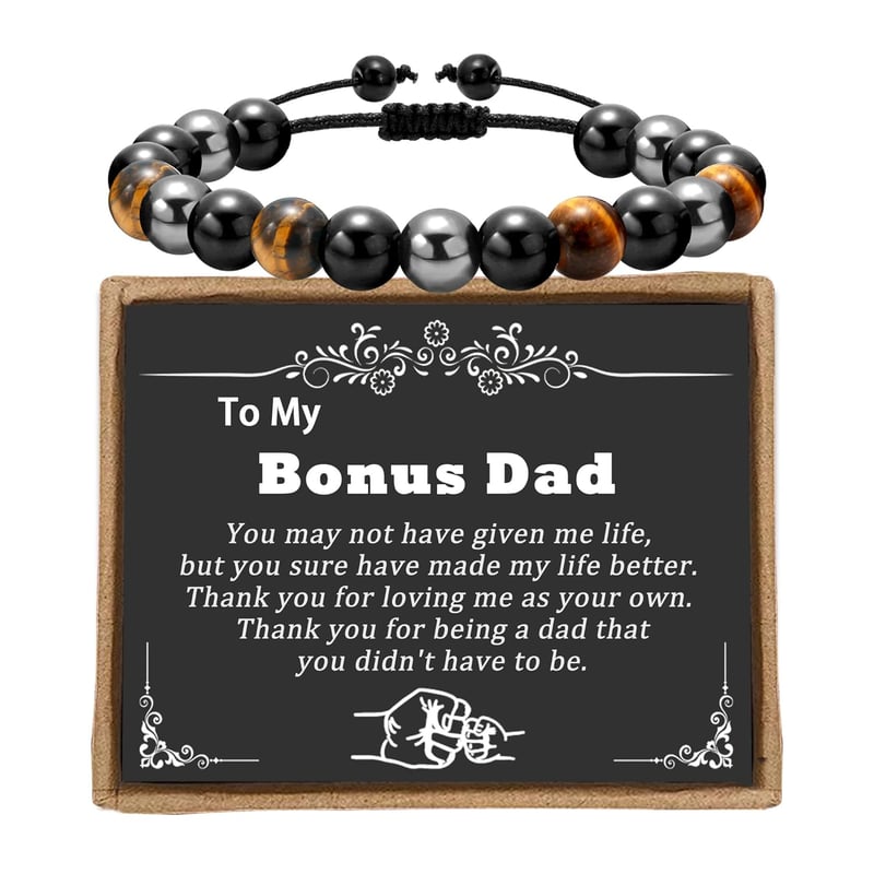 Bonus Dad Bracelet – Adjustable Gift for Father's Day