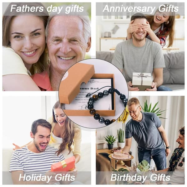 Bonus Dad Bracelet – Adjustable Gift for Father's Day