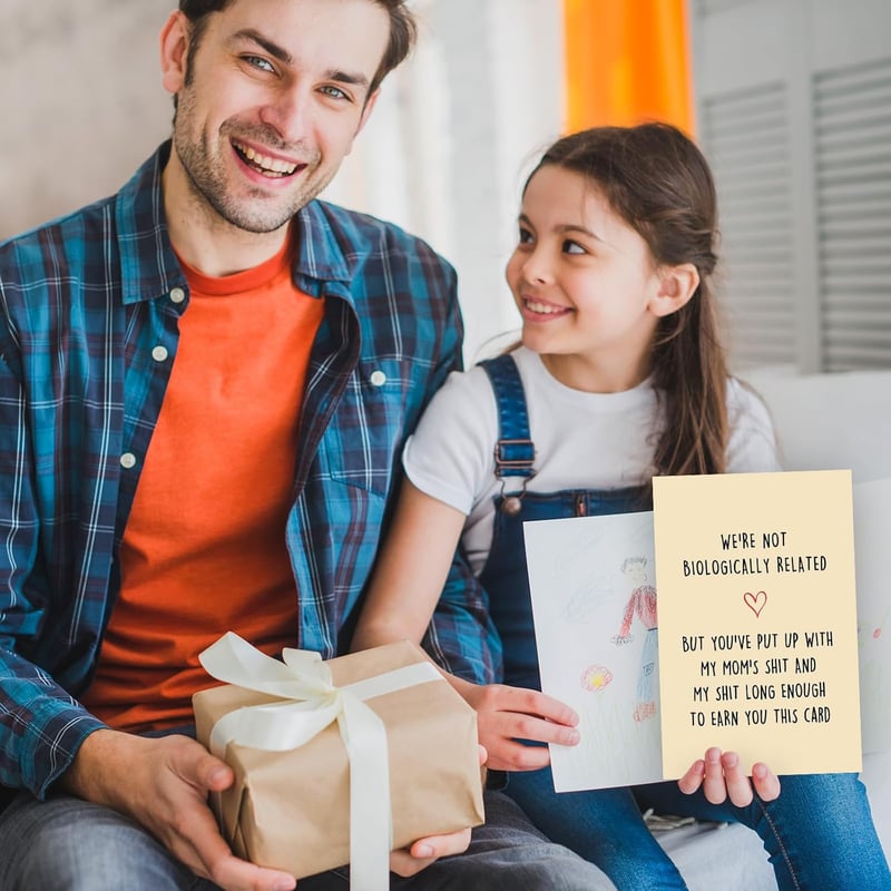 Happy Father's Day Step Dad Card from Bonus Kids