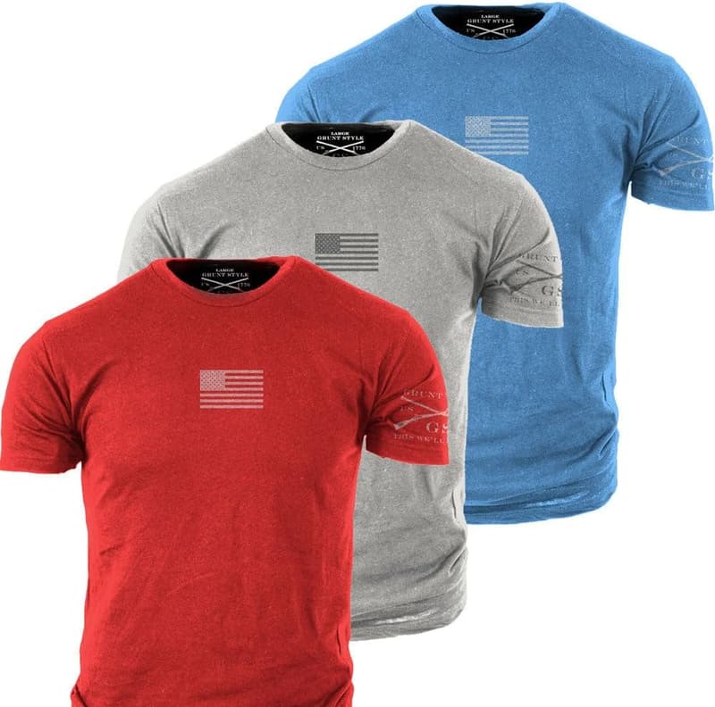 Men's T-Shirts 3-Pack - Grunt Style Freedom Collection