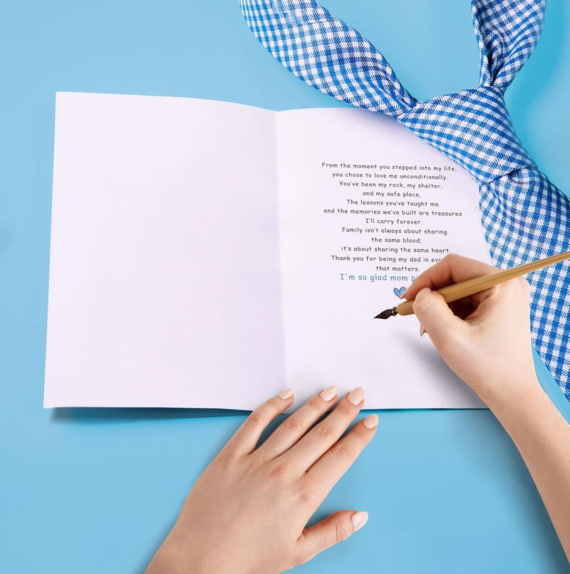 Unique Father's Day Card for Stepdad from Stepdaughter/Stepson