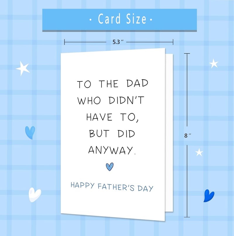 Unique Father's Day Card for Stepdad from Stepdaughter/Stepson