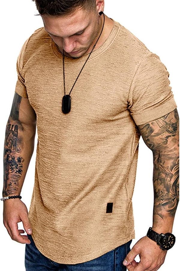 Men's Cotton Gym Workout Muscle Tee Shirt