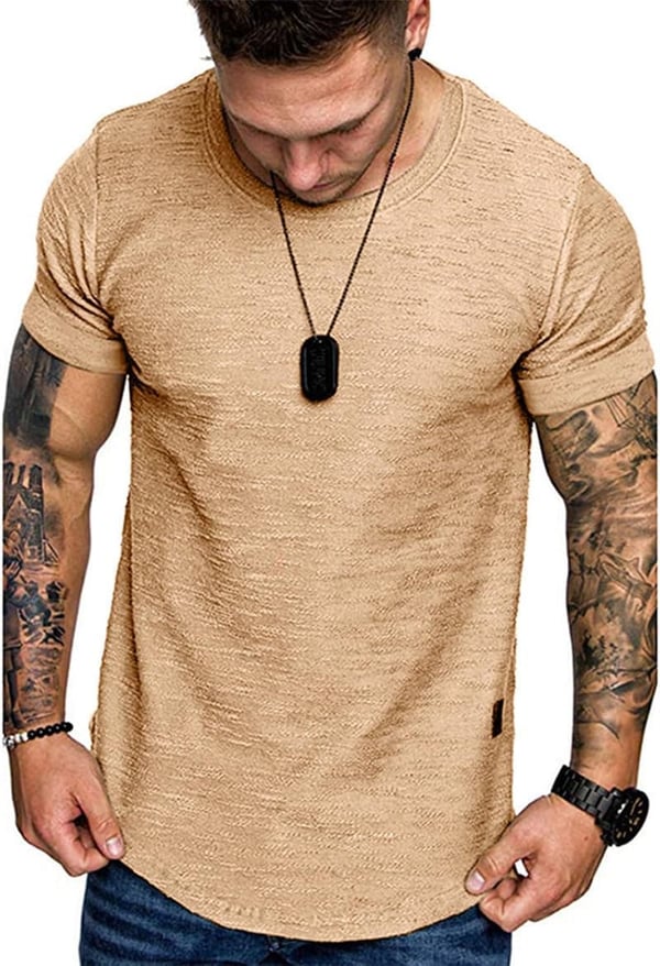 Men's Cotton Gym Workout Muscle Tee Shirt