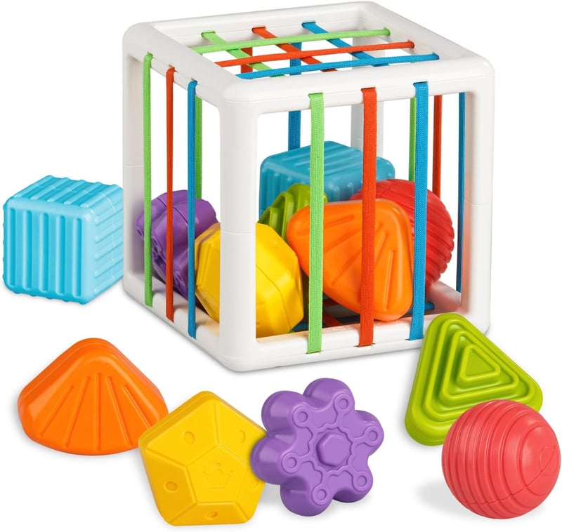 Montessori Sensory Shape Block Set for 1-Year-Olds