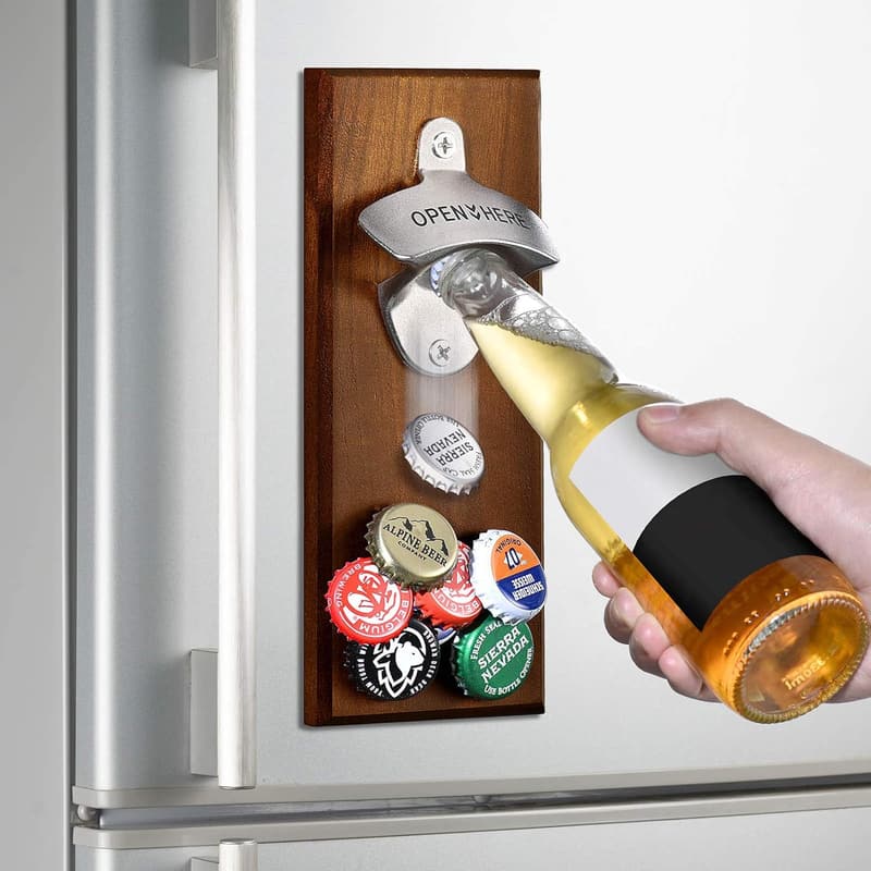 Magnetic Bottle Opener - Unique Gift for Him, Birthday/Anniversary