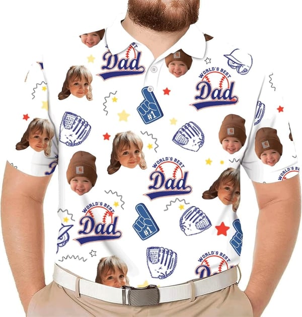 Father's Day Personalized Polo Shirt for Dad