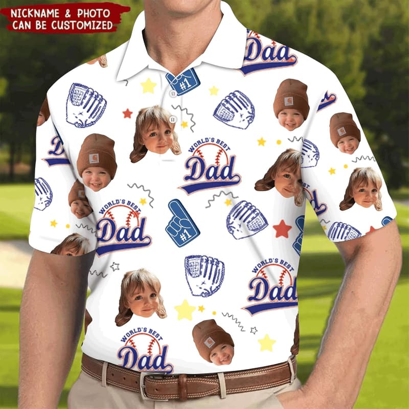 Father's Day Personalized Polo Shirt for Dad