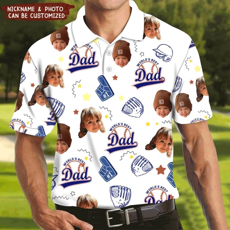 Father's Day Personalized Polo Shirt for Dad