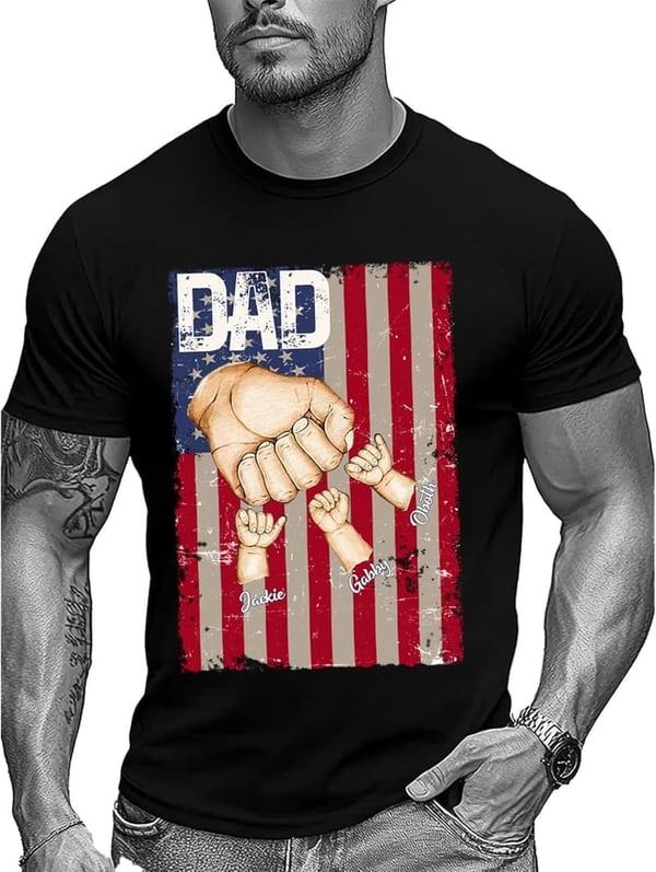 Custom Father's Day T-Shirt for Dad with Personalized Design