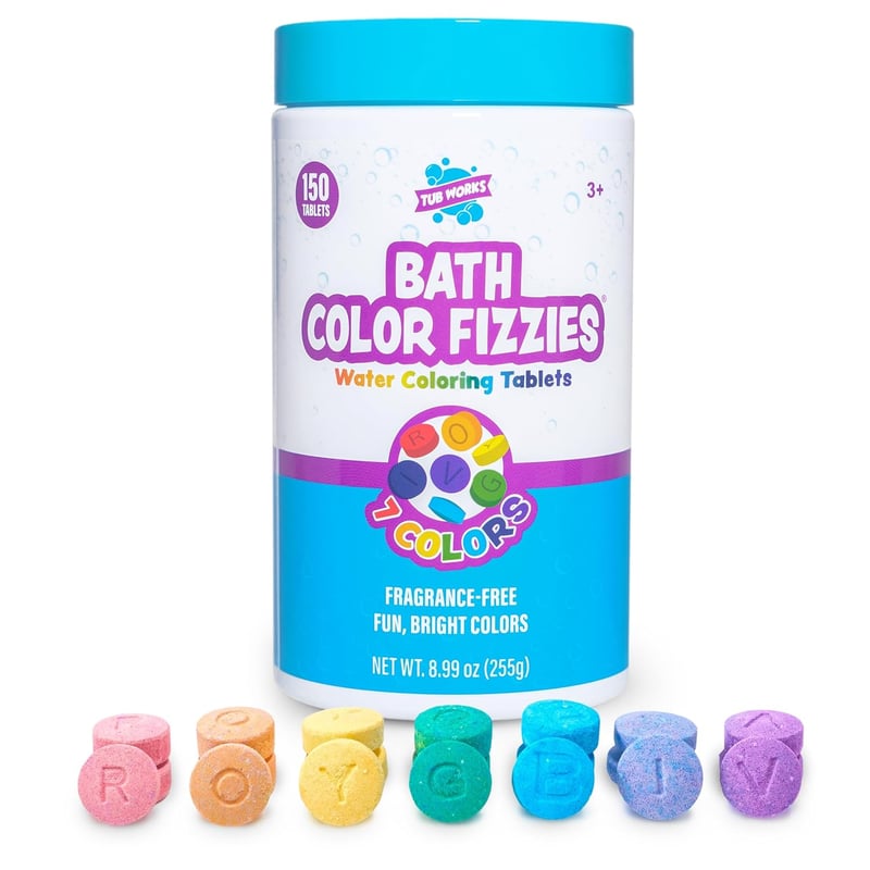 Nontoxic Bath Color Fizzies for Kids, 150 Count