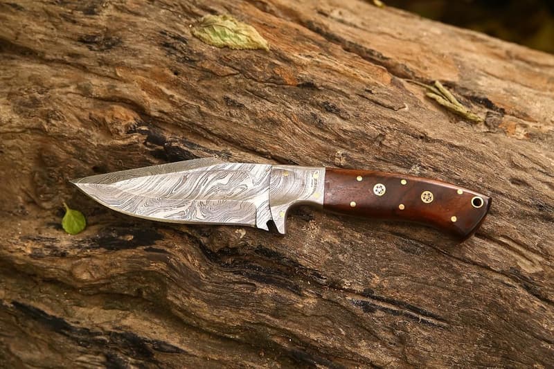 Handmade Damascus Steel Hunting Knife – 9.5