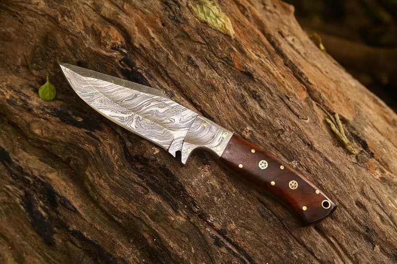 Handmade Damascus Steel Hunting Knife – 9.5
