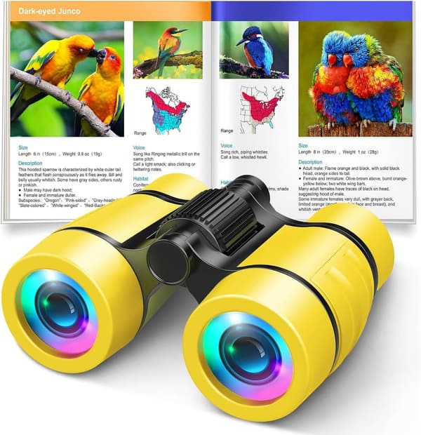 Kids' Bird Watching Binoculars - Outdoor Learning Gift for Ages 3-7