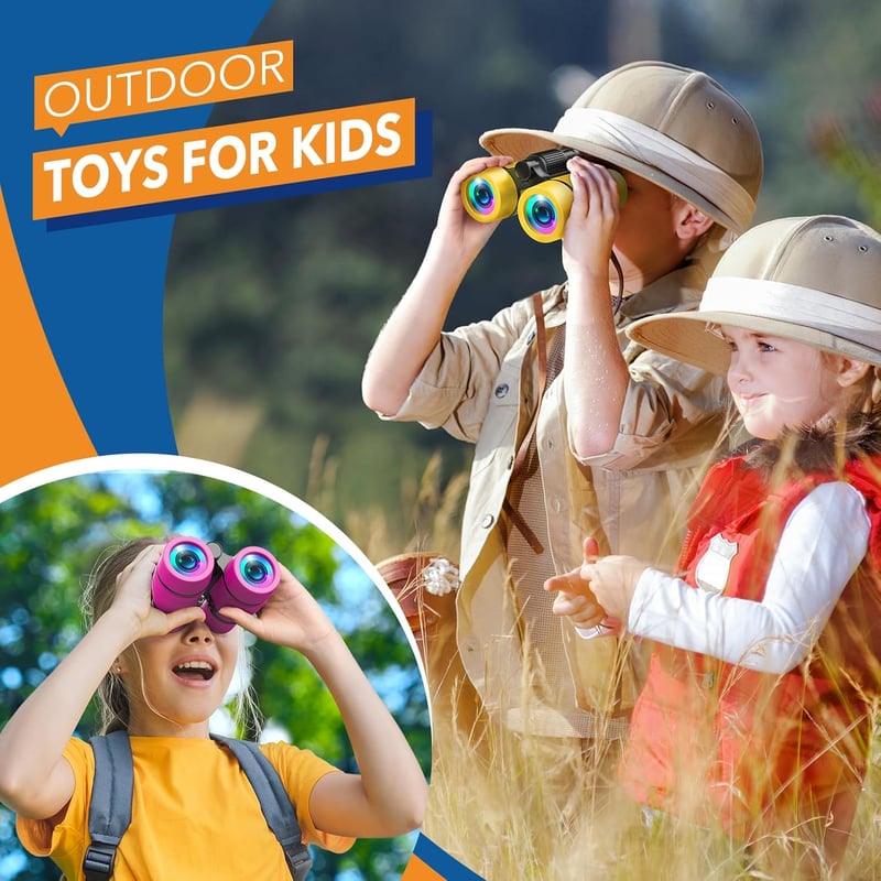 Kids' Bird Watching Binoculars - Outdoor Learning Gift for Ages 3-7