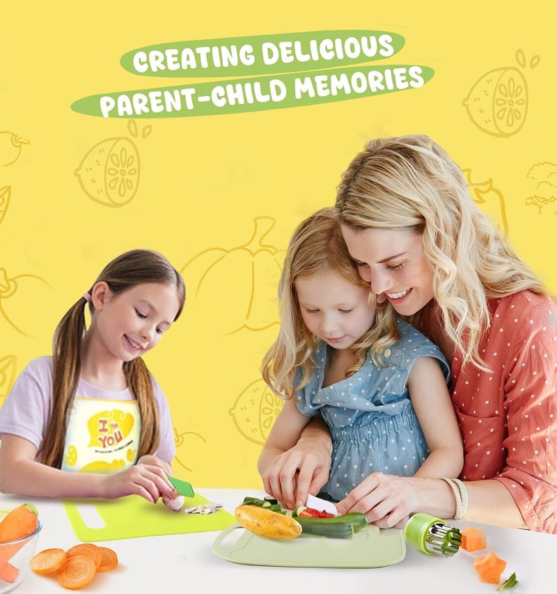 Kids Cooking Knife Set - 31PCS Montessori Kitchen Tools for Ages 4+