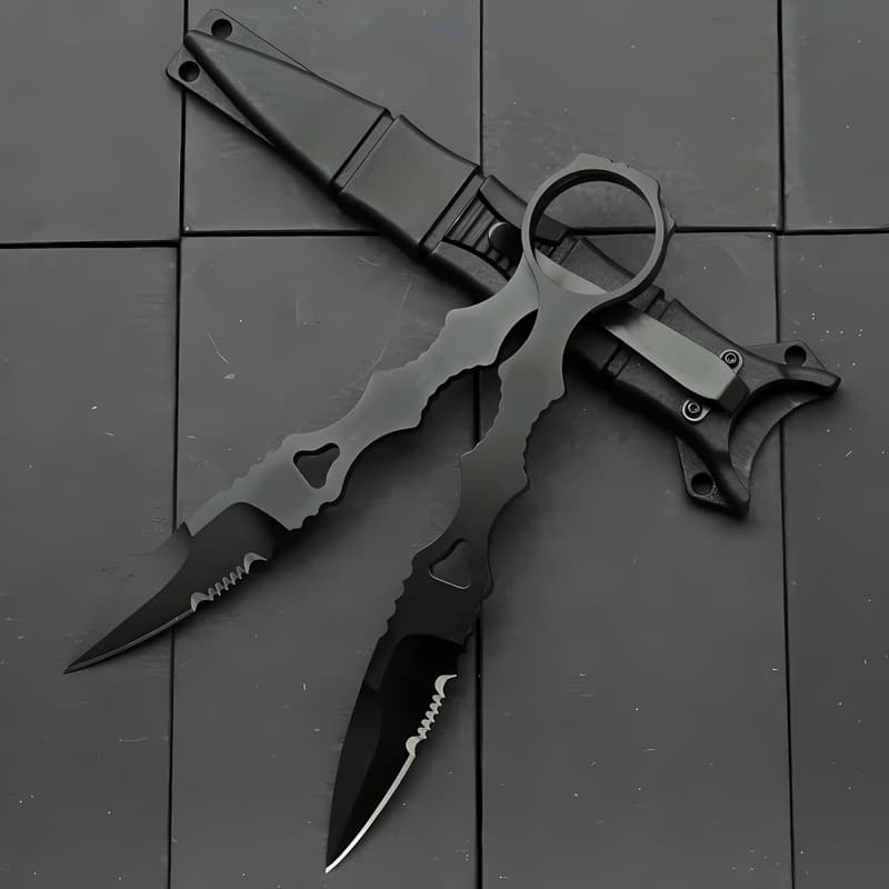 6.7 Inch 440C Fixed Blade Camping Knife with Kydex Sheath